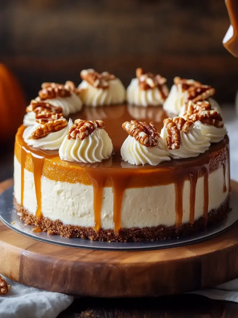 Caramel Pumpkin Cheesecake Recipe