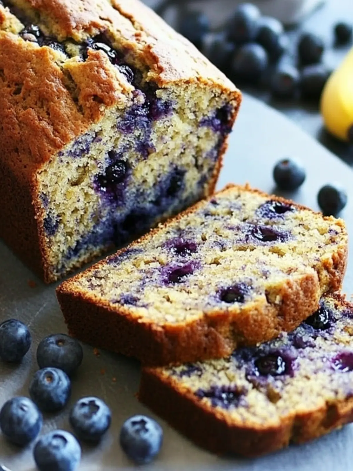 Moist Blueberry Banana Bread for a Guilt-Free Delight 2 Blueberry Banana Bread