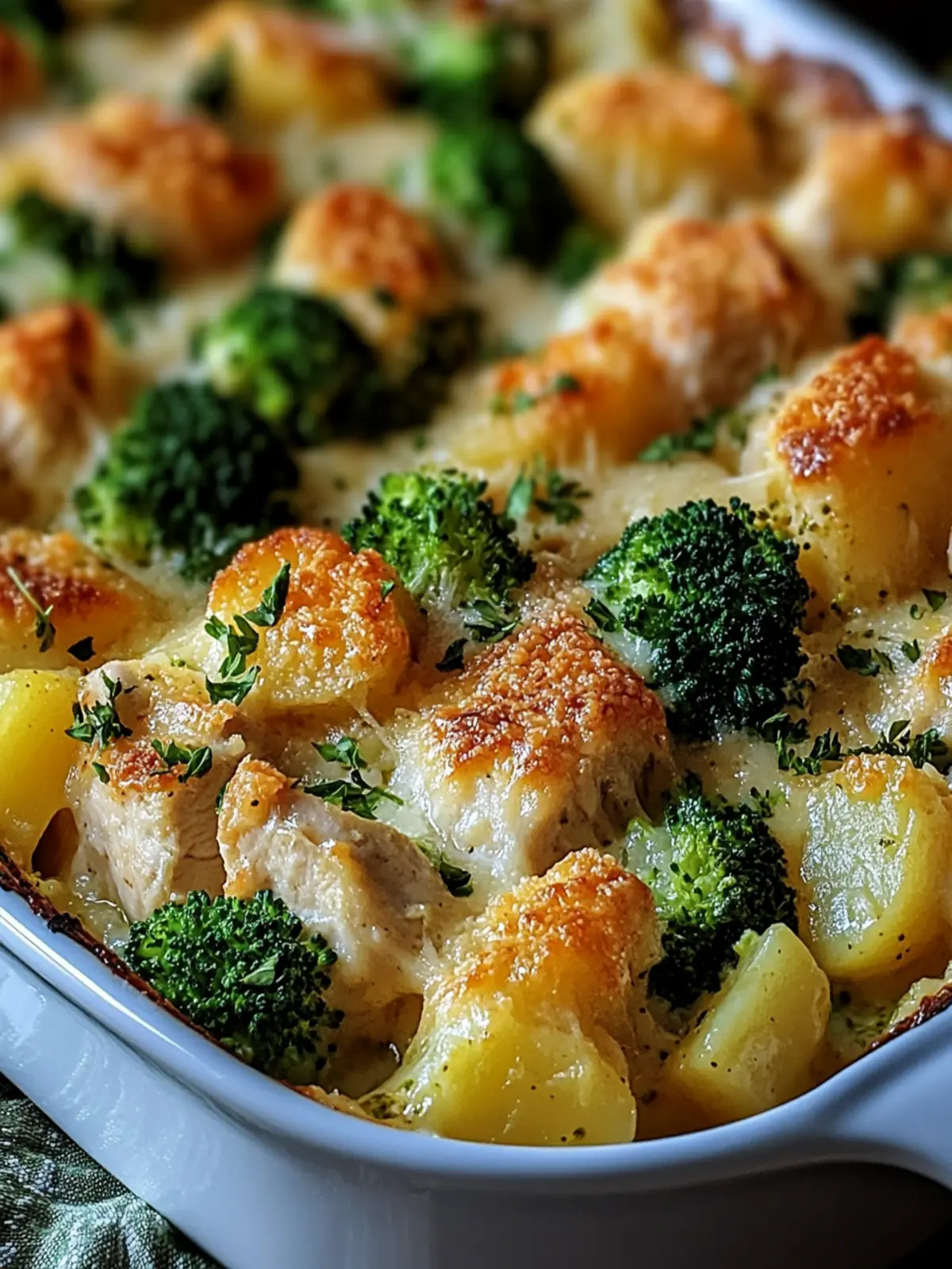 Chicken Potato Broccoli Casserole