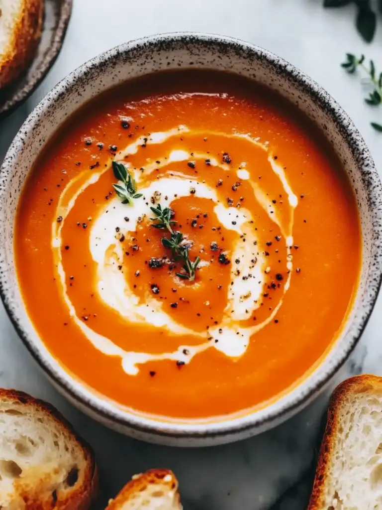 Comfort in a Bowl: Creamy Tomato Soup Cheese Delight