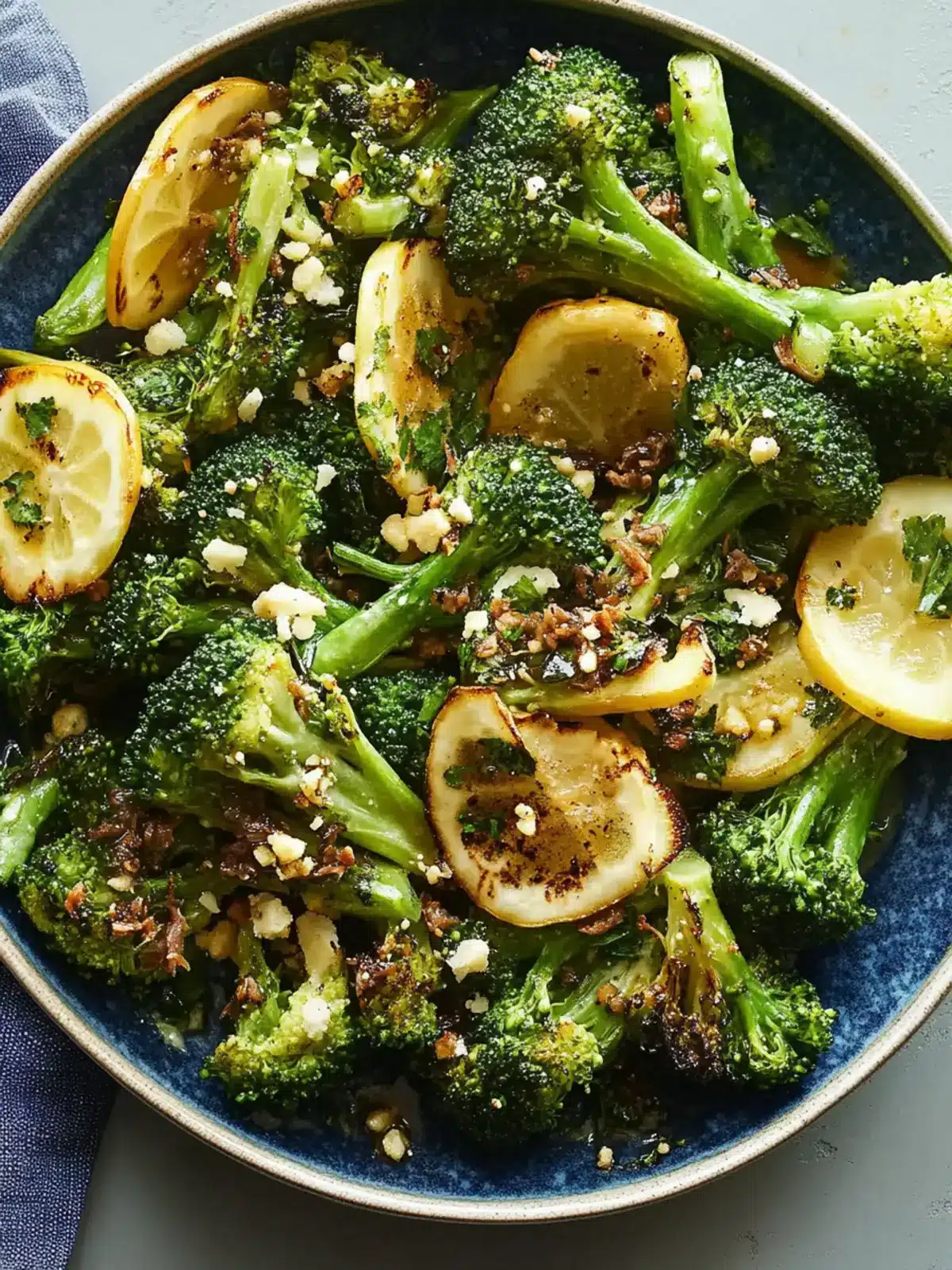 Charred Broccoli With Anchovy Vinaigrette