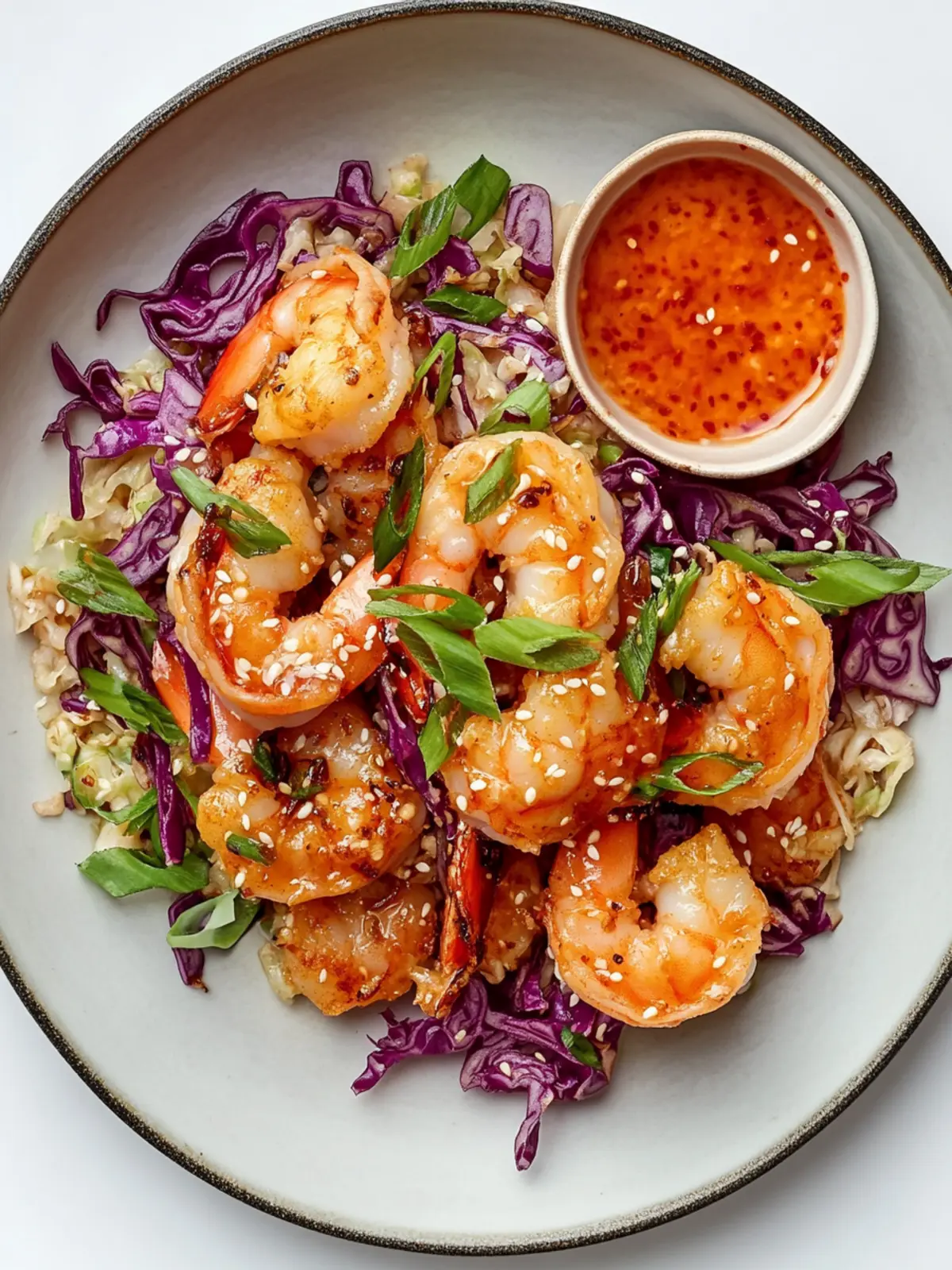 Crispy Pan-Fried Shrimp With Cabbage Slaw and Gochujang Mayo