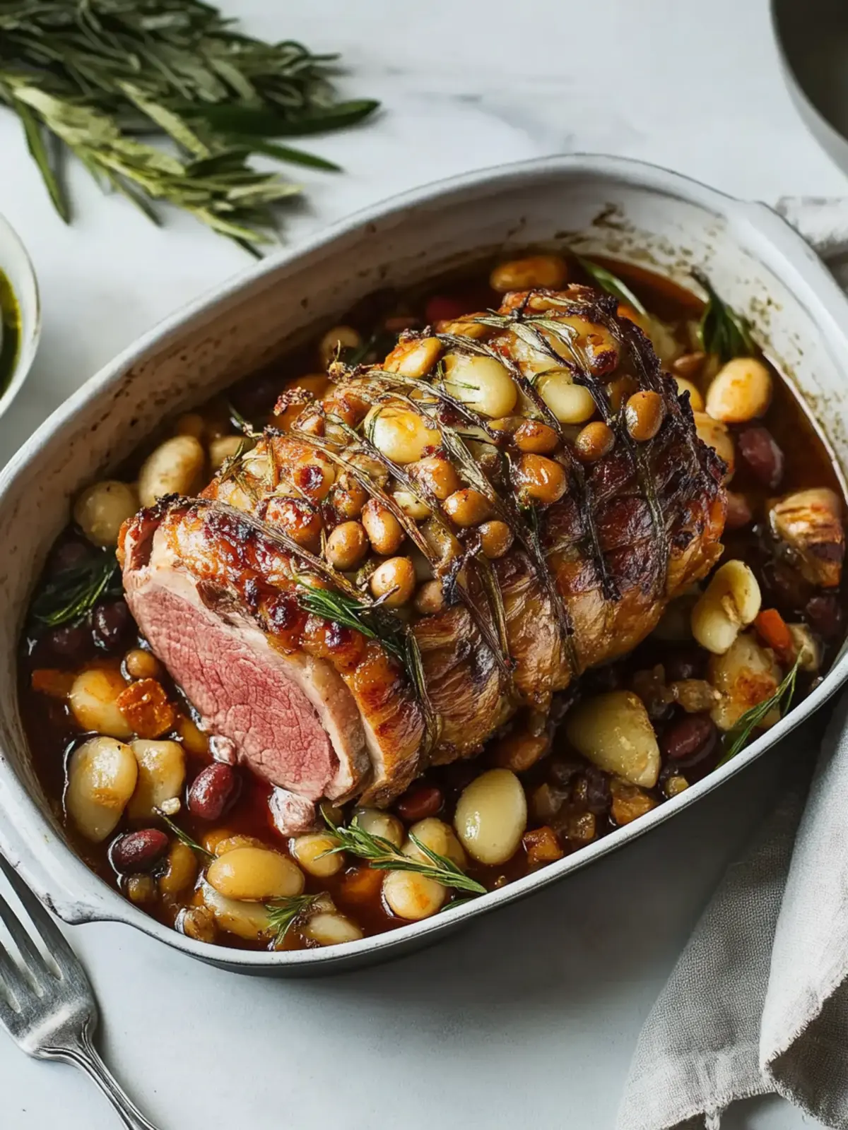 Savory Leg of Lamb with Beans: A Celebration of Flavor 2 Leg of Lamb With Savory Beans
