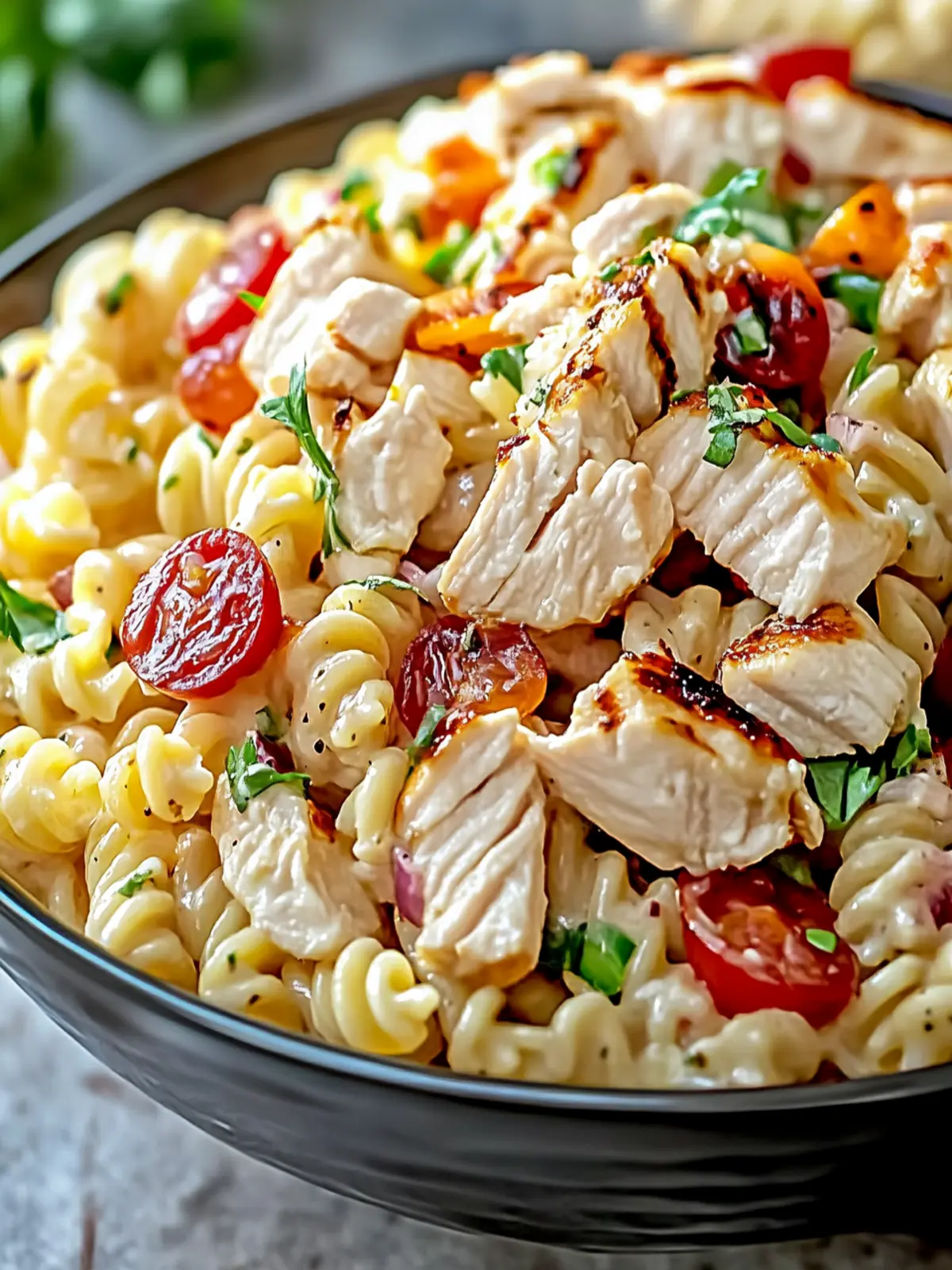 Satisfy Your Cravings with Chicken Club Pasta Salad Delight