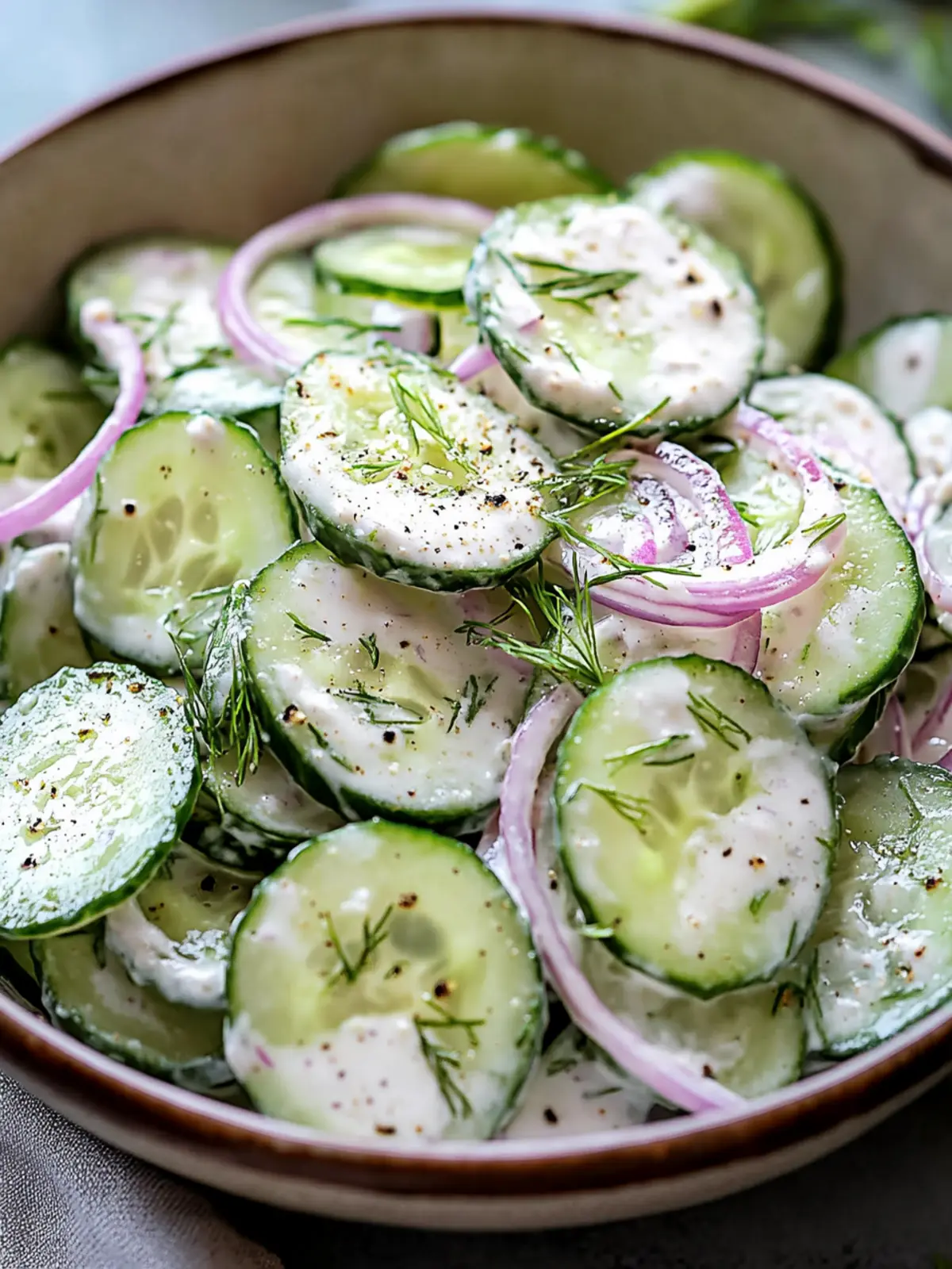 Creamy Cucumber Salad