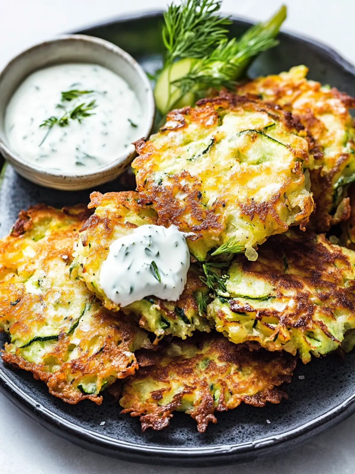 Mediterranean-Style Zucchini Fritters