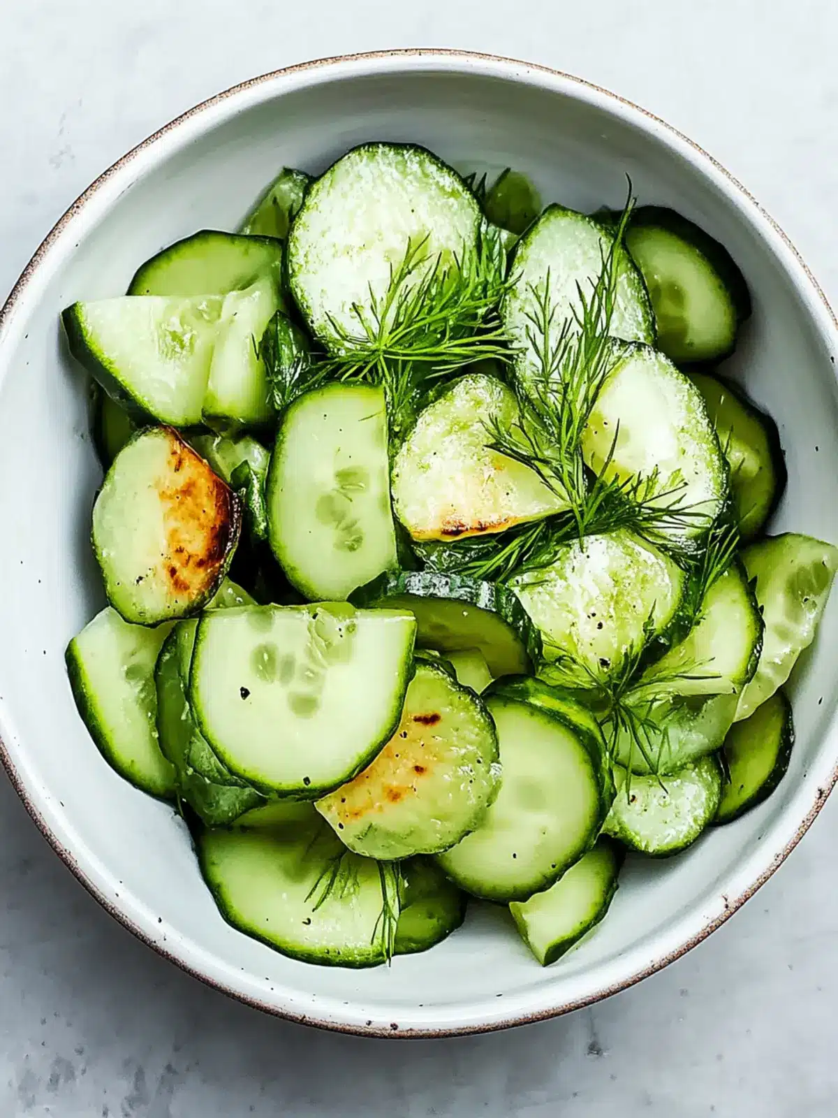 Vinegar-Cucumber Salad