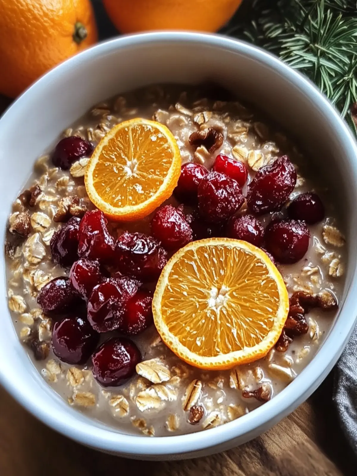 Candied Orange Oatmeal Cranberries