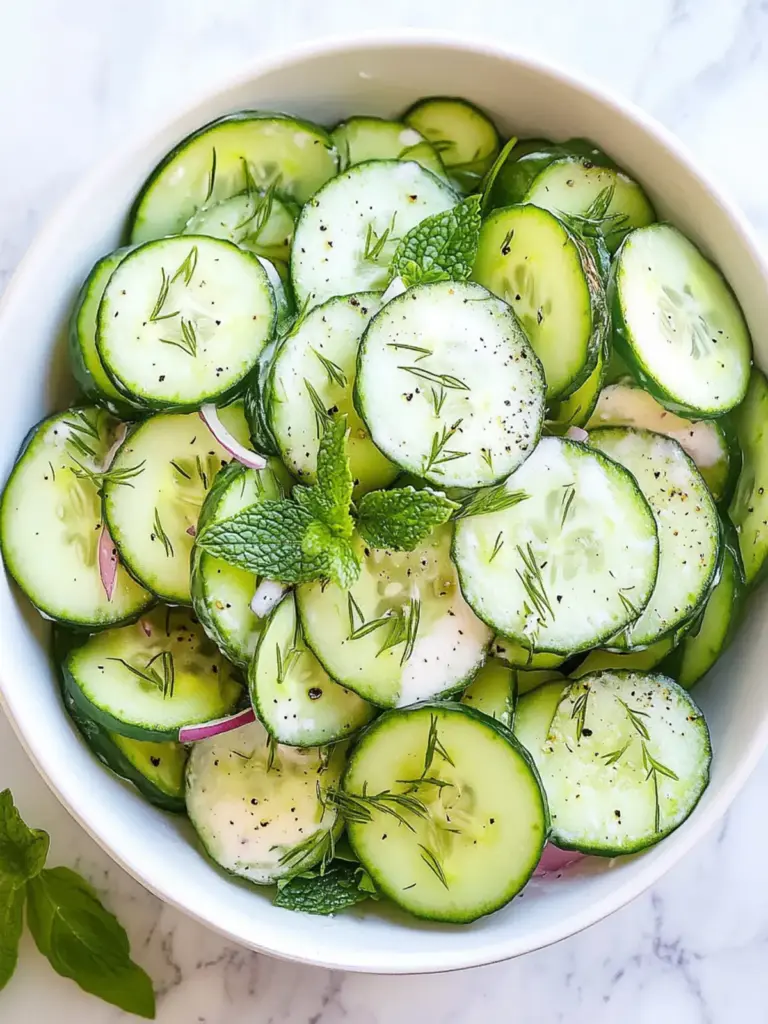 Creamy Cucumber Salad