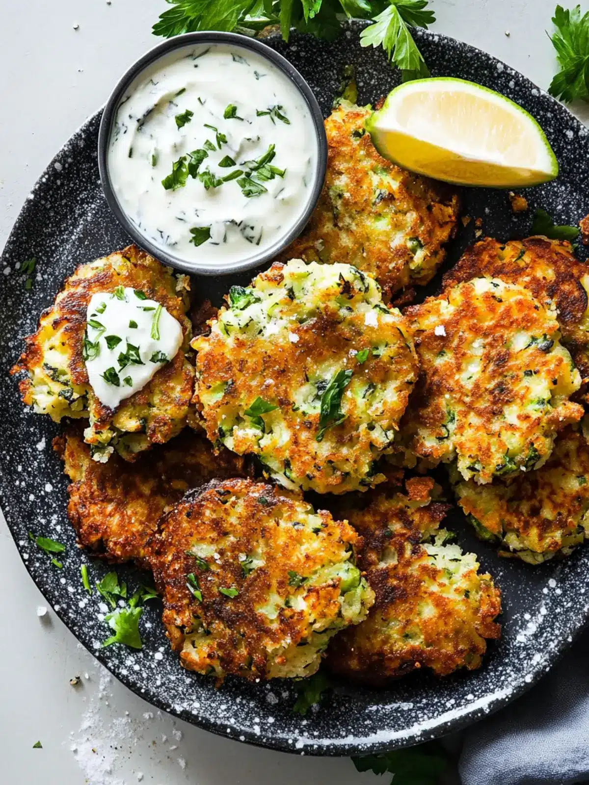 Mediterranean-Style Zucchini Fritters