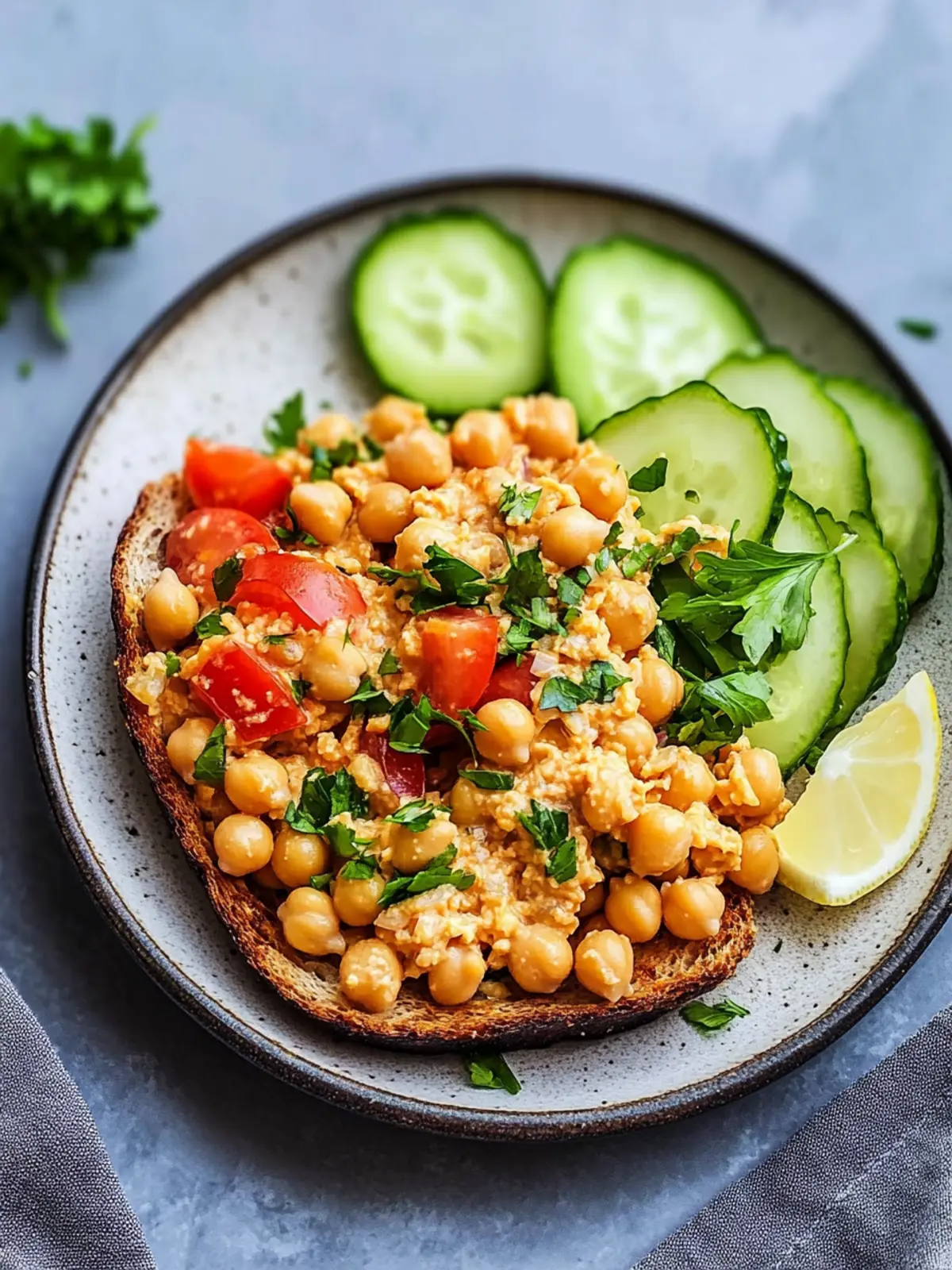 5-Minute Spicy Chickpea Salad