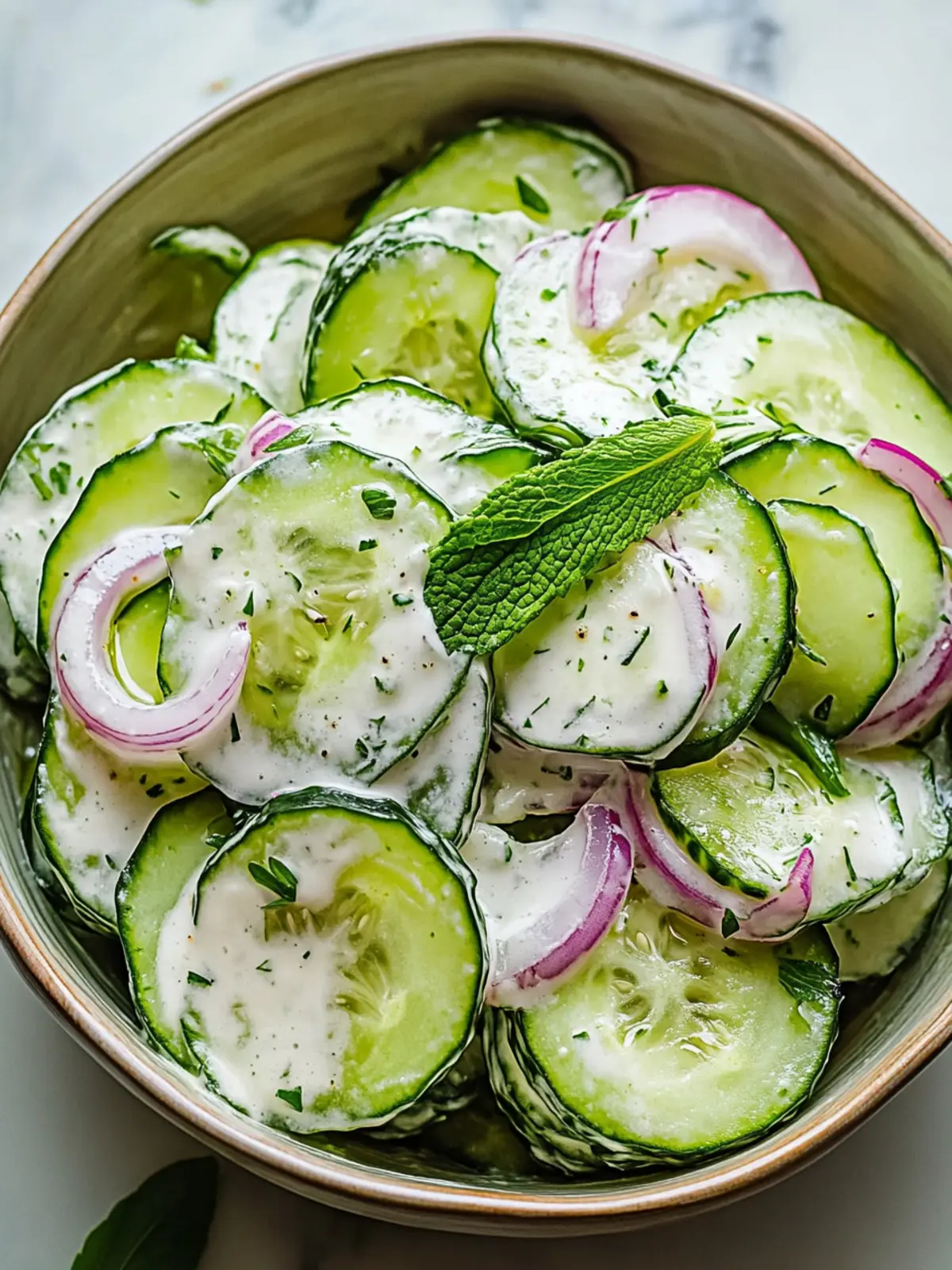Creamy Cucumber Salad