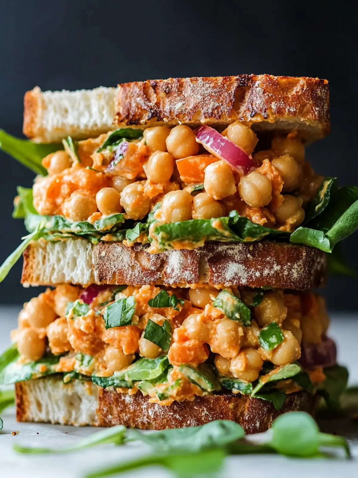Delicious Vegan Buffalo Chickpea Salad Sandwich in 10 Minutes 5 Vegan Buffalo Chickpea Salad Sandwich