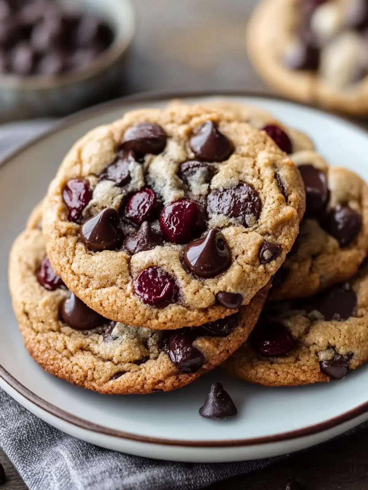 Black Forest Chocolate Chip Cookies: Chewy & Irresistibly Delightful 2 Black Forest Chocolate Chip Cookies