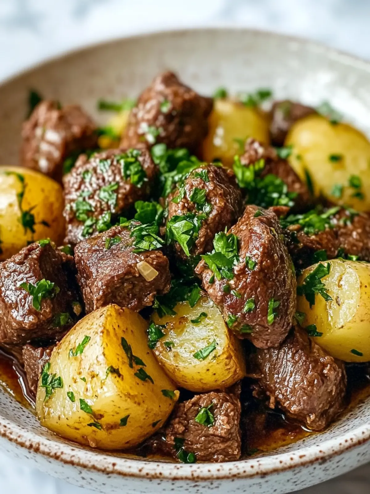 Tender Crockpot Garlic Butter Beef Bites with Potatoes Magic 4 Tender Crockpot Garlic Butter Beef Bites with Potatoes