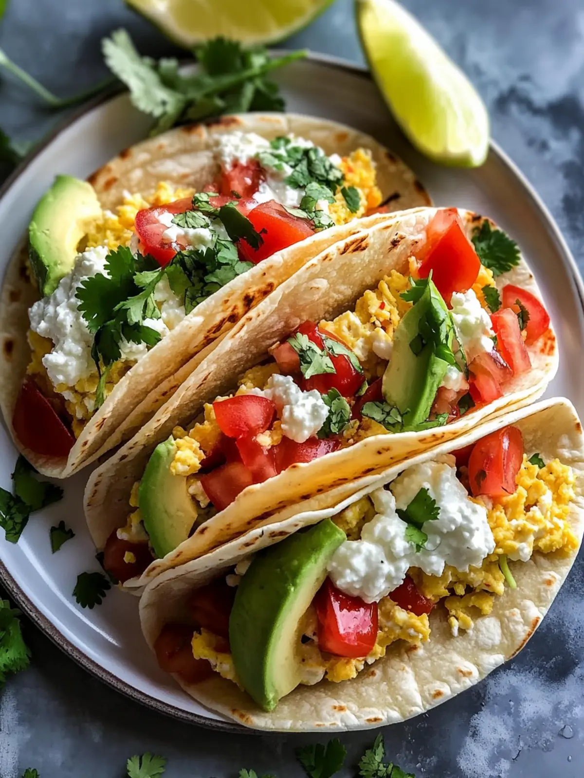 Healthy Cottage Cheese Breakfast Tacos