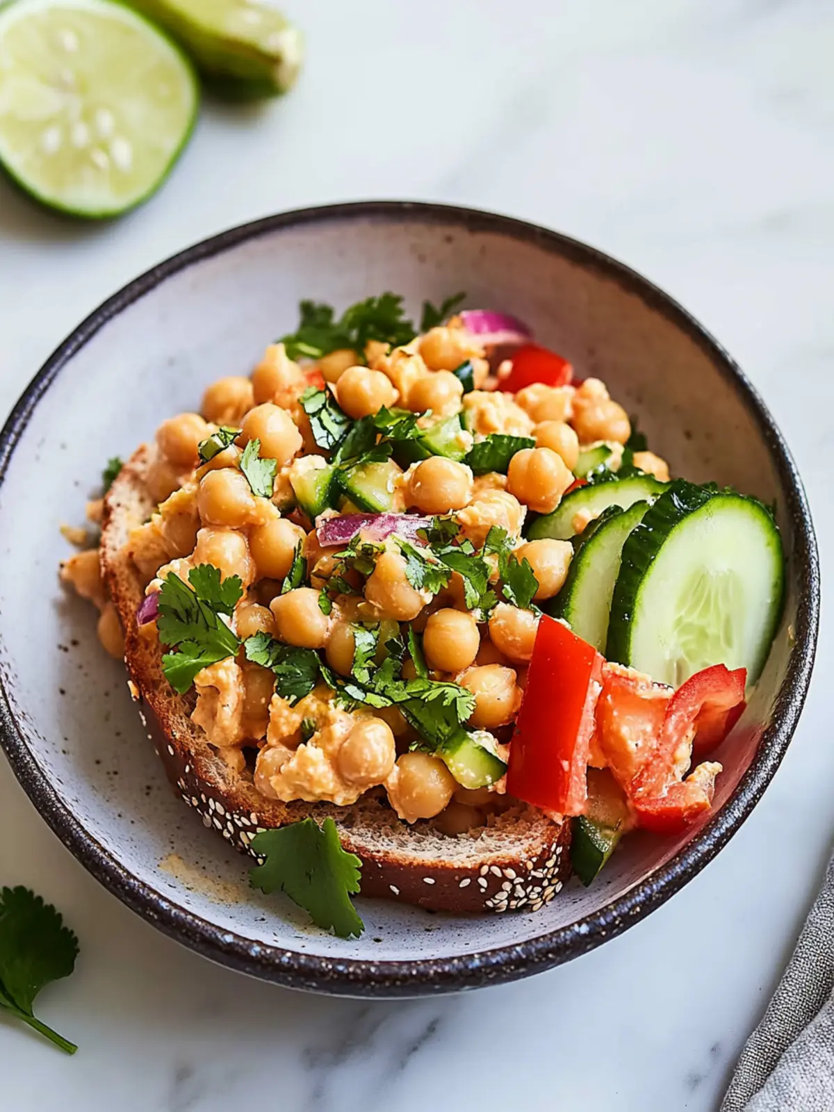 5-Minute Spicy Chickpea Salad
