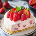 No Bake Strawberry Cheesecake