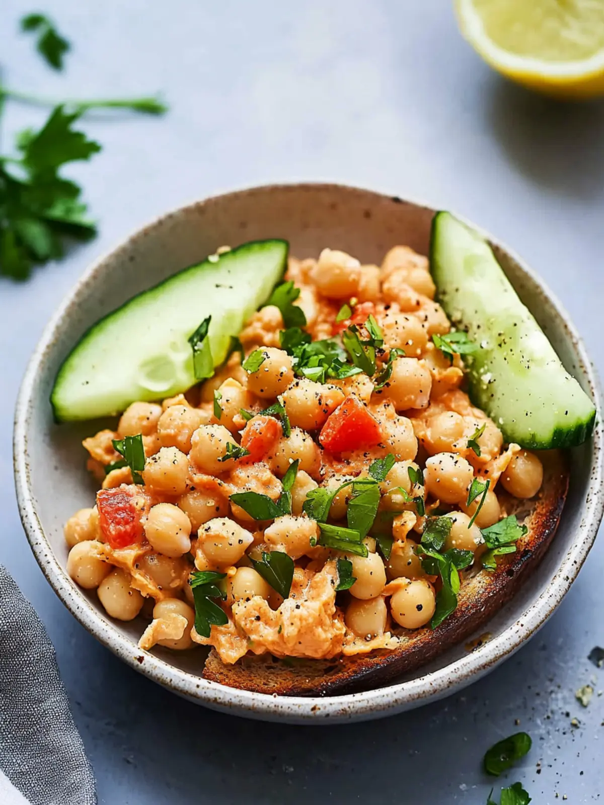 5-Minute Spicy Chickpea Salad