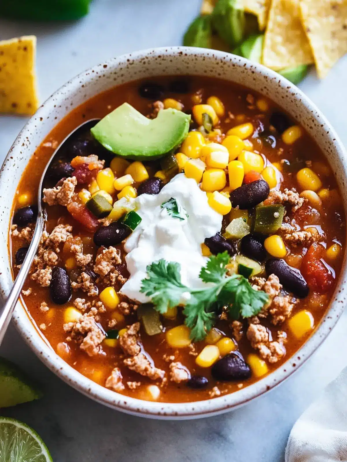Hearty Taco Soup: 30-Minute Comfort in Every Spoonful 3 Taco Soup