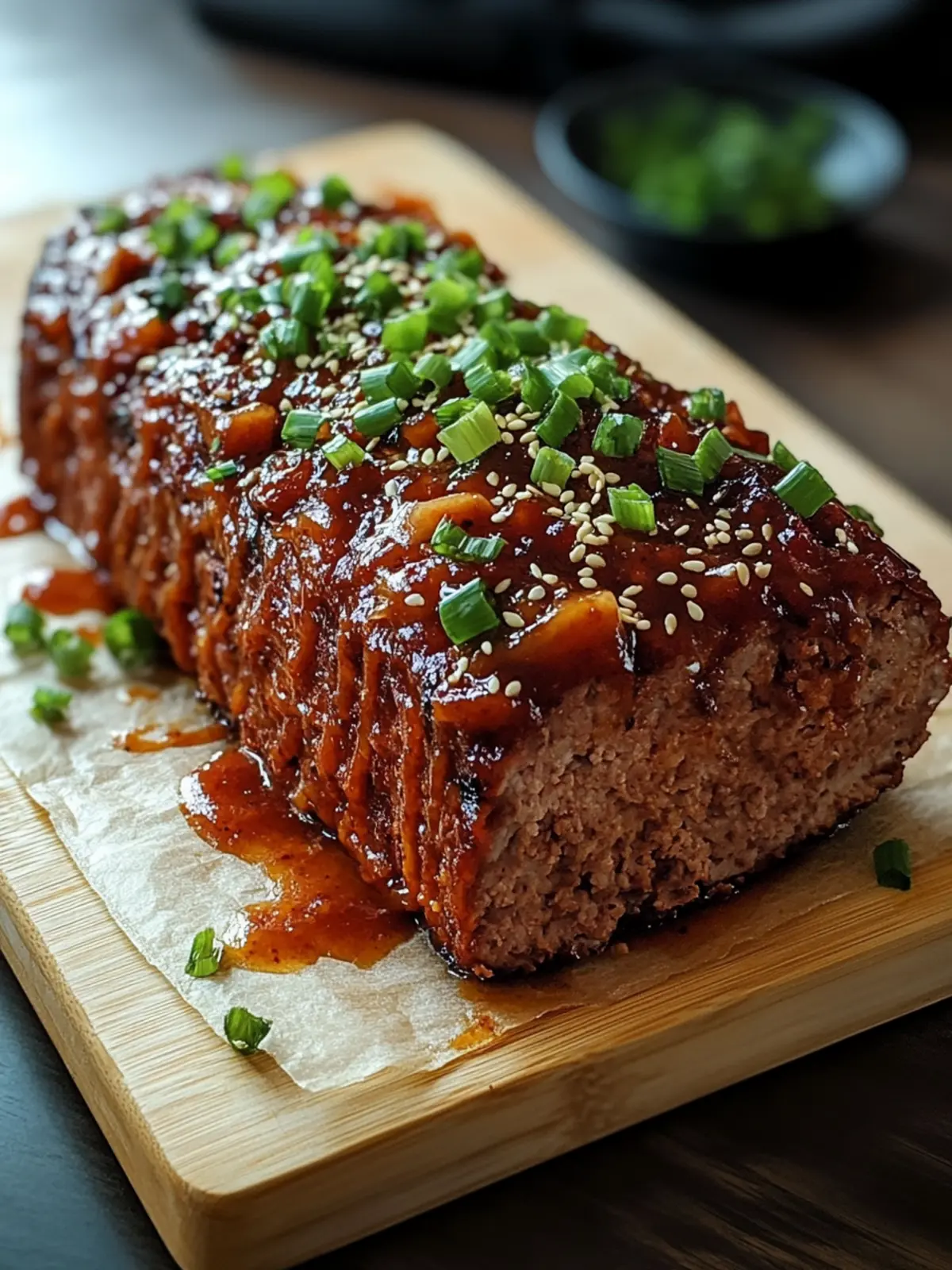 Sweet & Spicy Korean BBQ Meatloaf