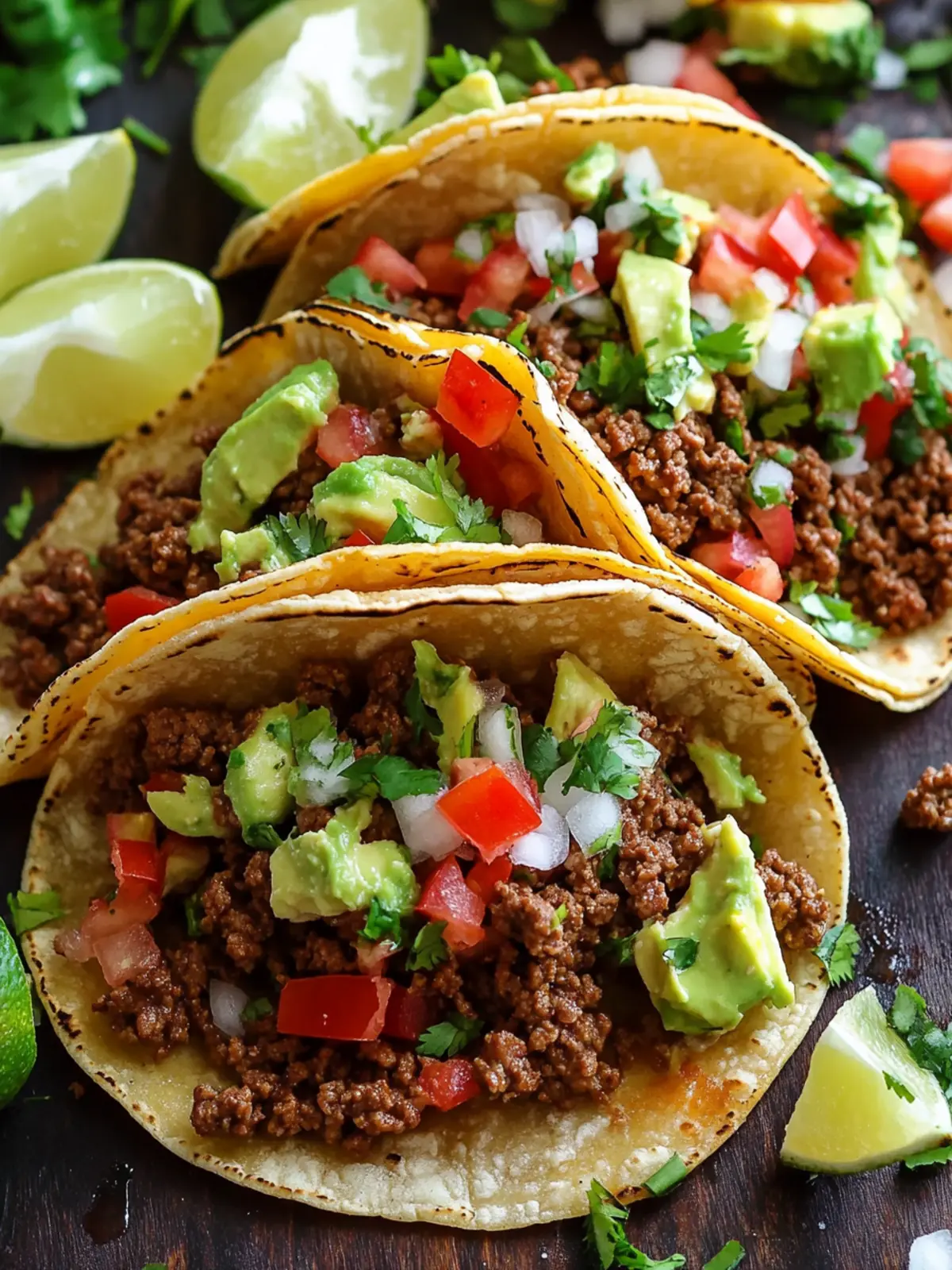 Savory Ground Beef Tacos: Quick, Easy, and Fully Customizable 4 Ground Beef Tacos