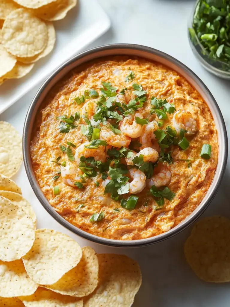 Chili Crab Dip With Shrimp Chips