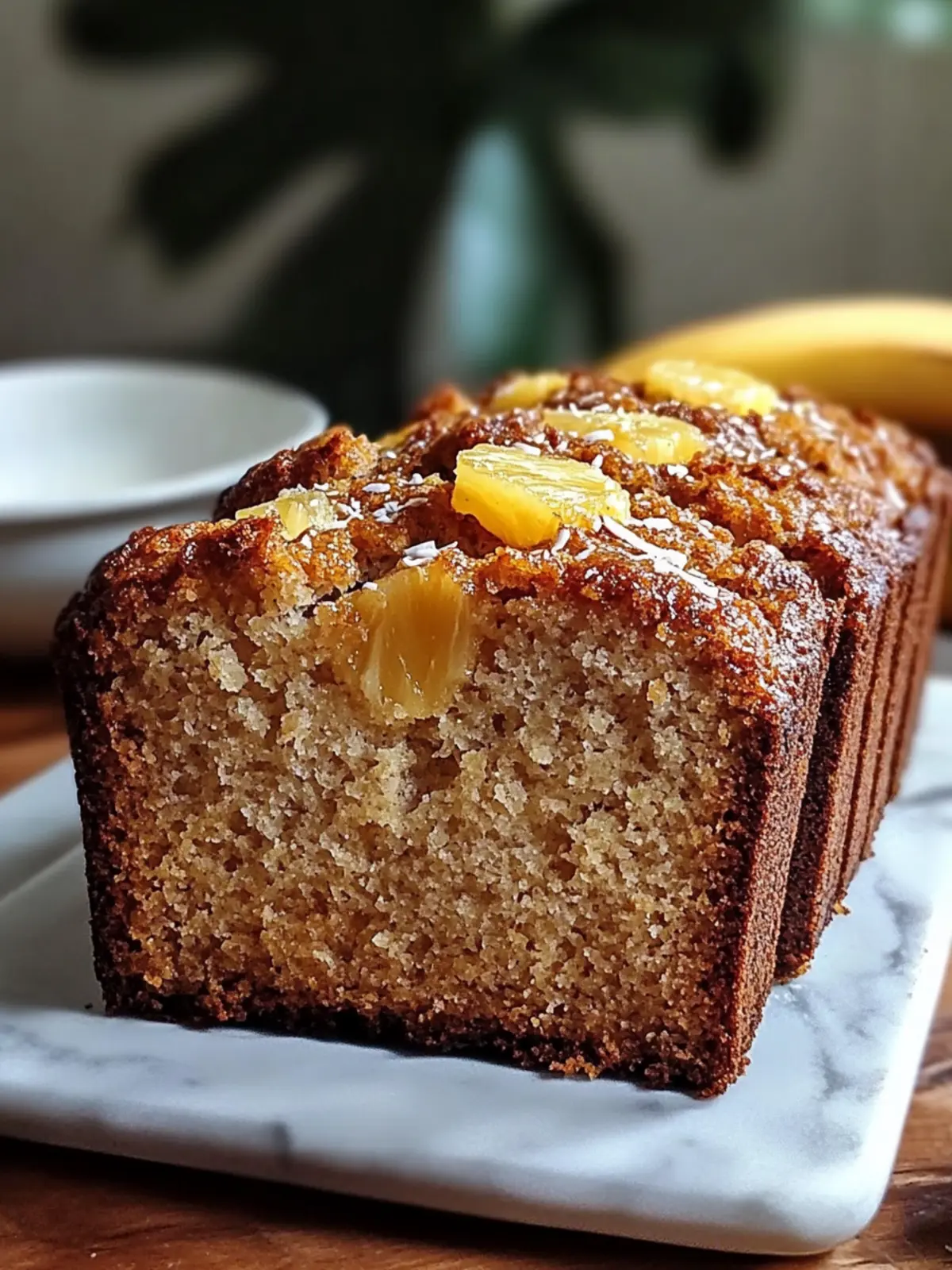 Coconut Pineapple Banana Bread