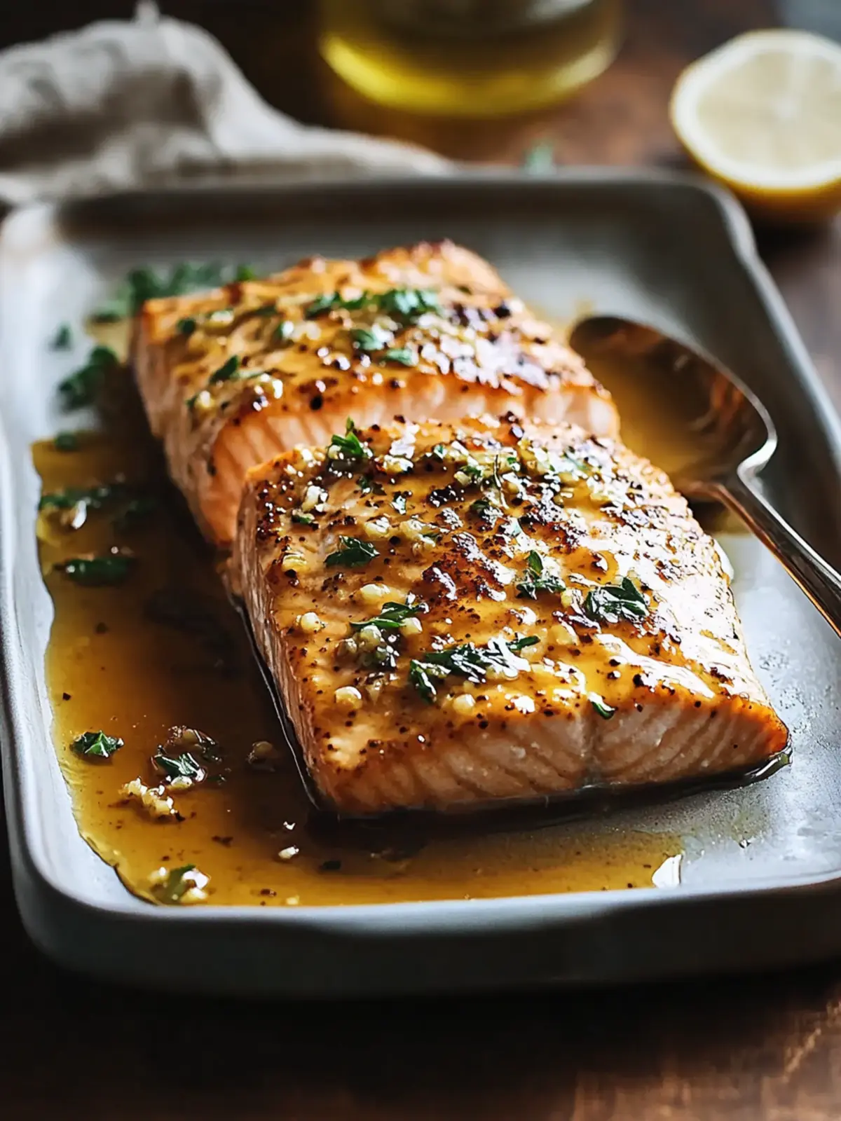 Honey Mustard Glazed Salmon