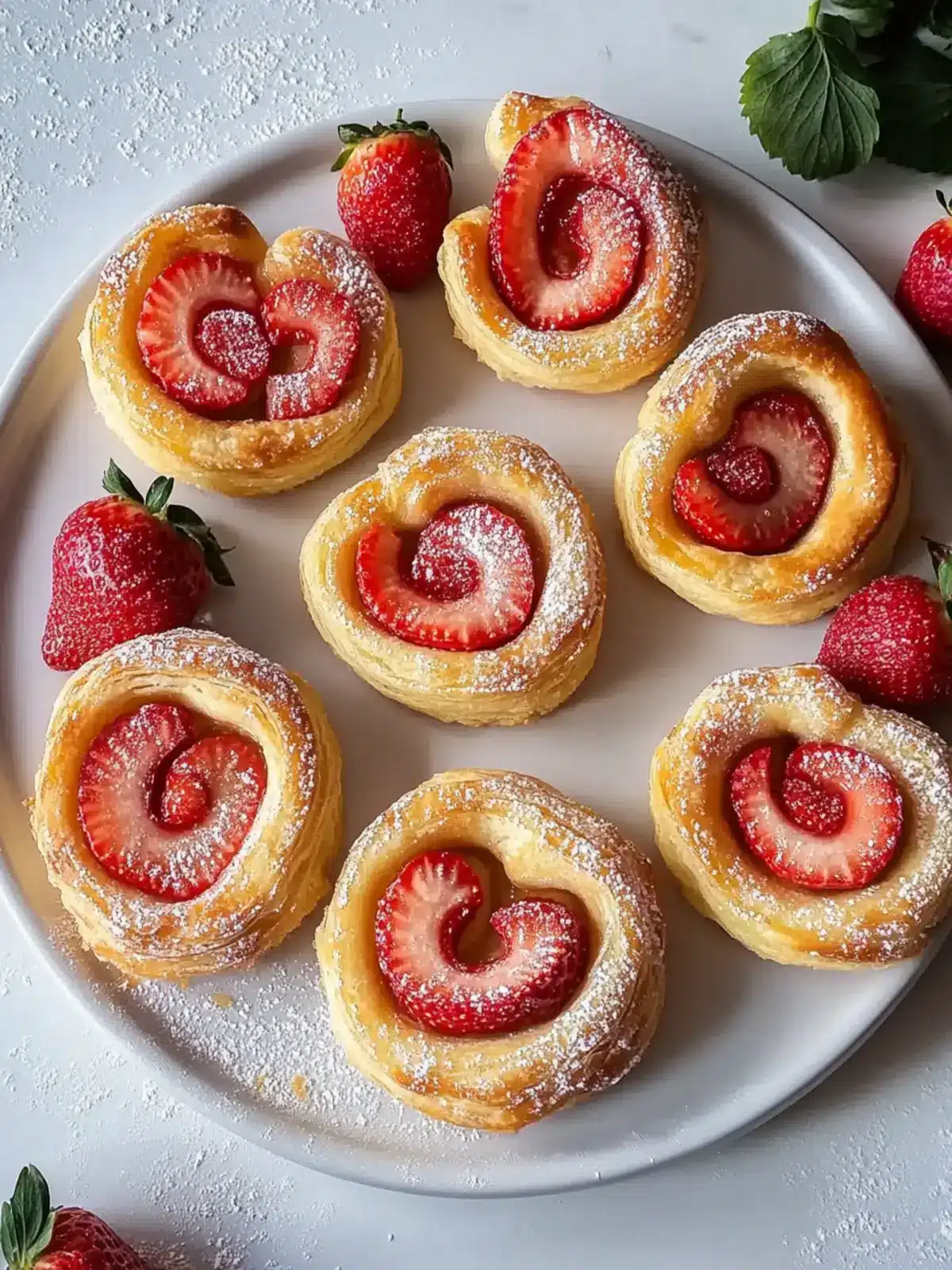 Strawberry Palmiers