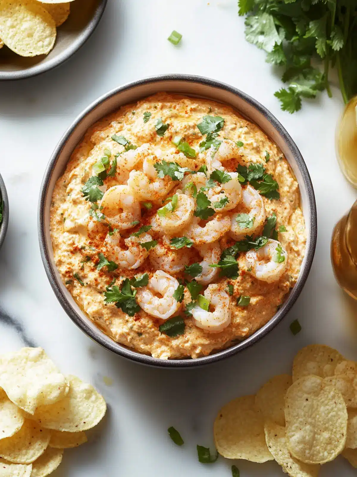 Chili Crab Dip With Shrimp Chips