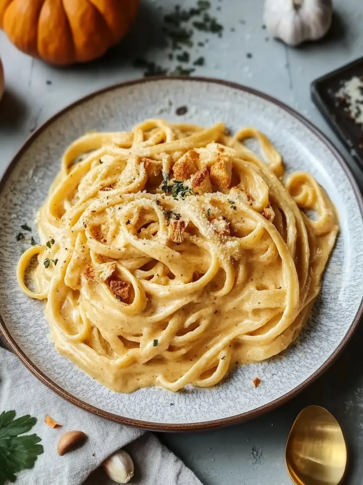 Vegan Pumpkin Alfredo Recipe