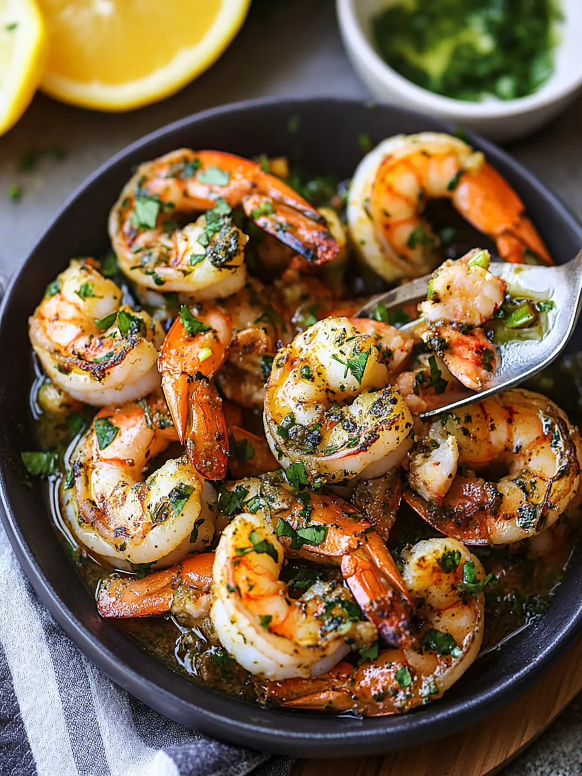 Pan Seared Chimichurri Shrimp