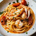 King Crab Pasta With Tomato and Ouzo Sauce