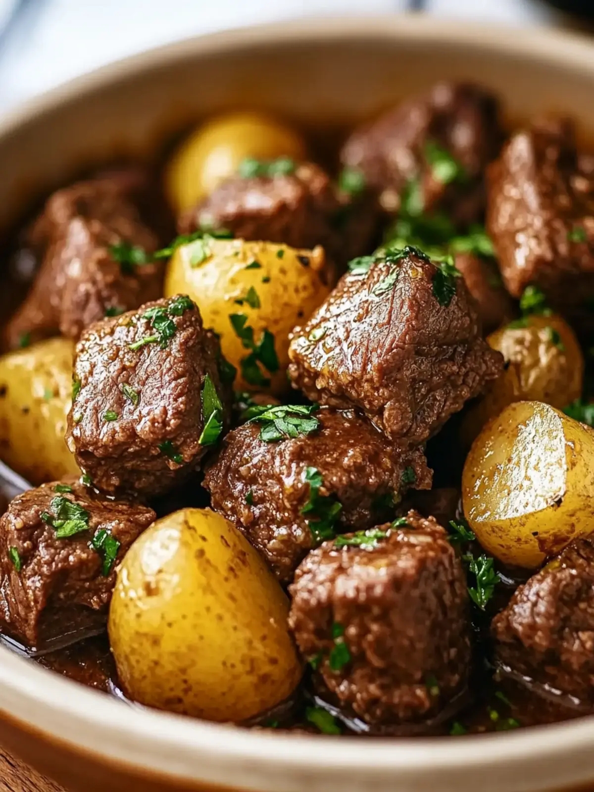 Tender Crockpot Garlic Butter Beef Bites with Potatoes Magic 2 Tender Crockpot Garlic Butter Beef Bites with Potatoes