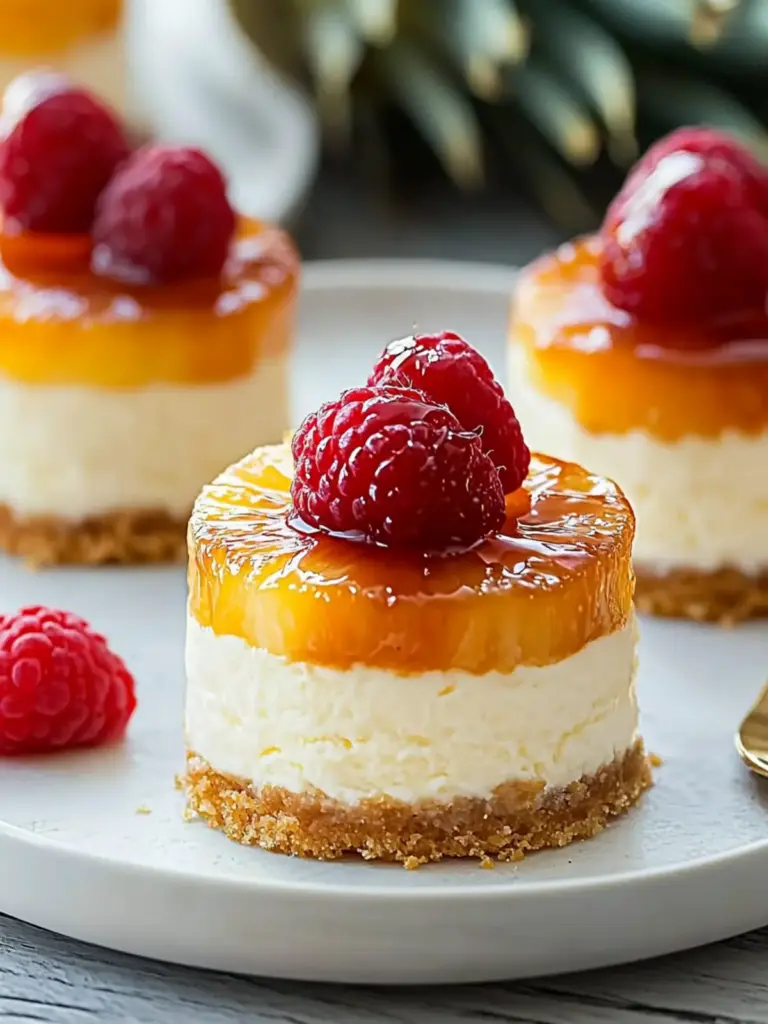 Pineapple Upside-Down Cheesecakes- For Momther's day
