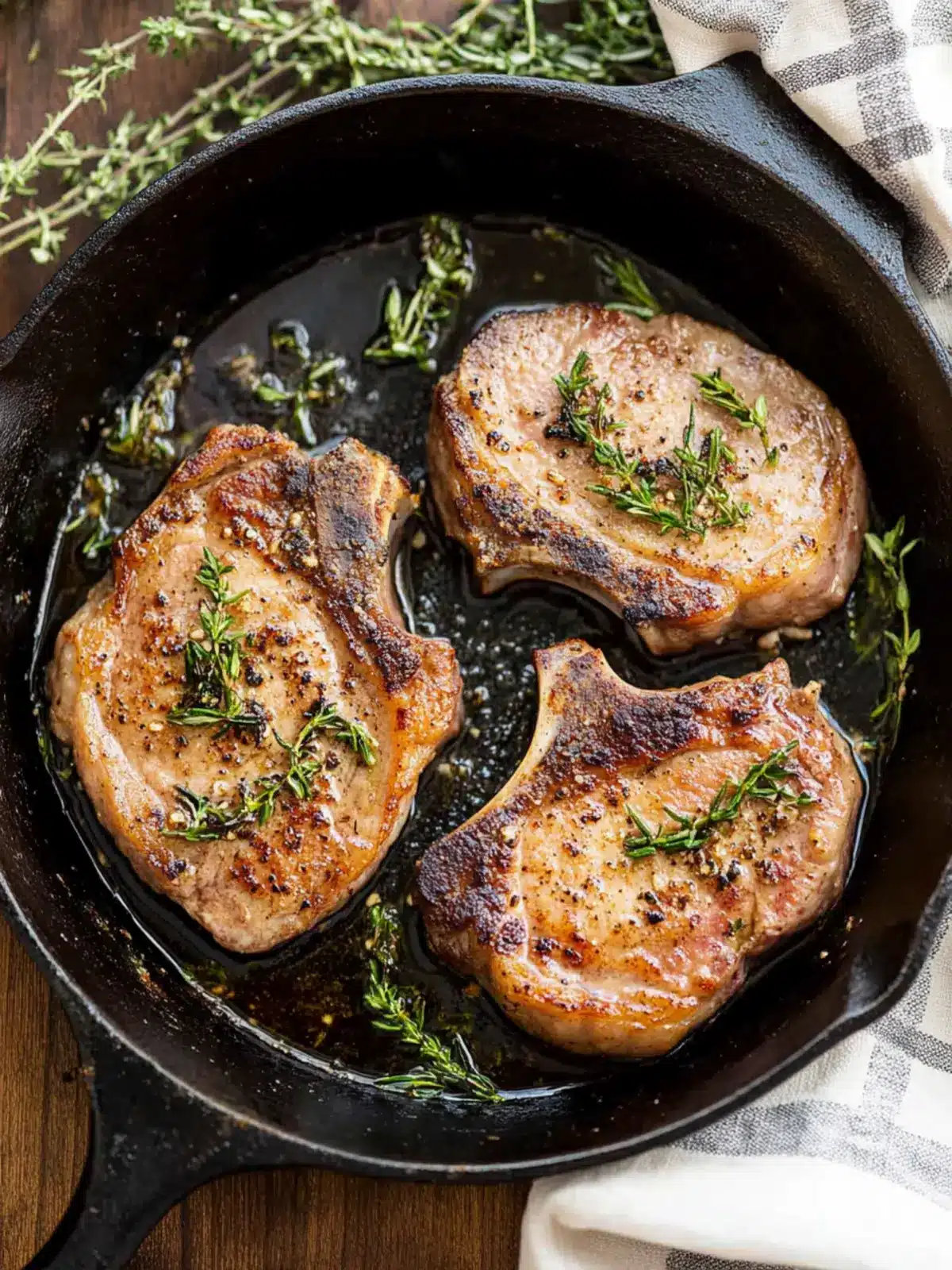 Savory Cast Iron Skillet Pork Chops Ready in 25 Minutes 3 Cast Iron Skillet Pork Chops