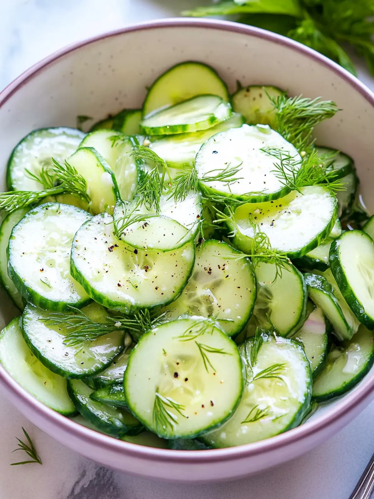 Creamy Cucumber Salad