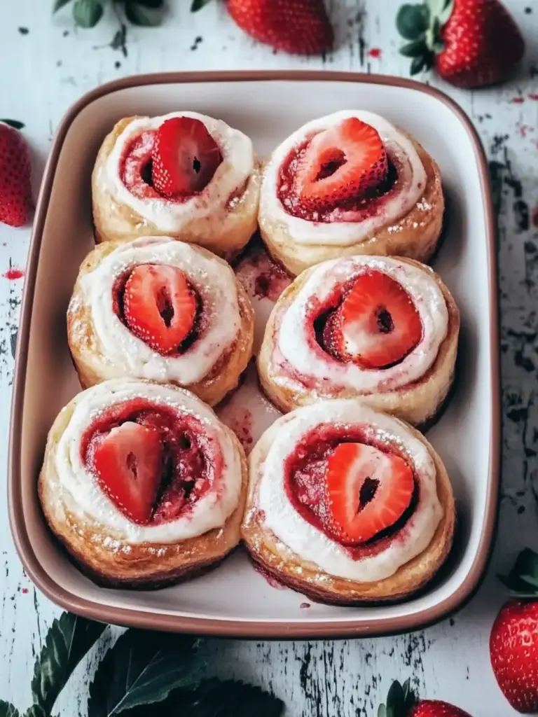 Vegan Strawberry Sweet Rolls Recipe