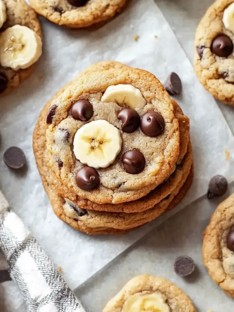 Banana Chocolate Chip Cookies