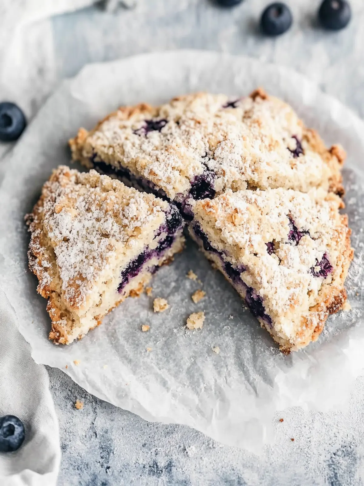 Blueberry Streusel Scones