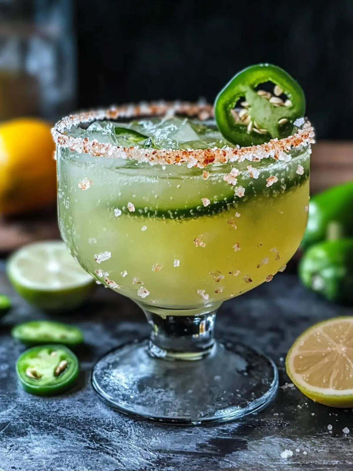 Spicy Jalapeño Margarita Recipe Easy Homemade Cocktail with Smoked Salt Rim