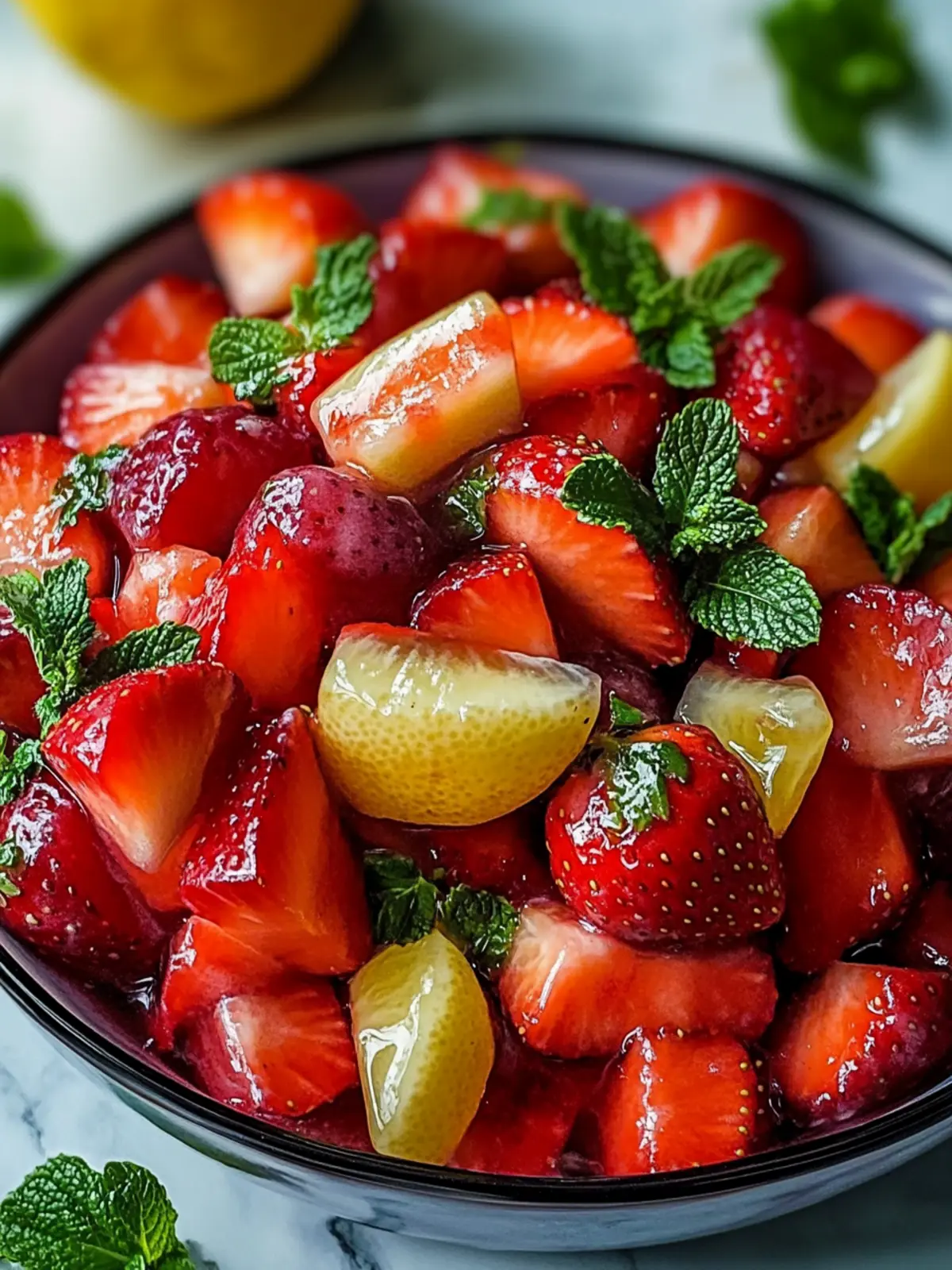 Refreshing Strawberry Lemonade Fruit Salad That’s Perfectly Sweet 3 Strawberry Lemonade Fruit Salad