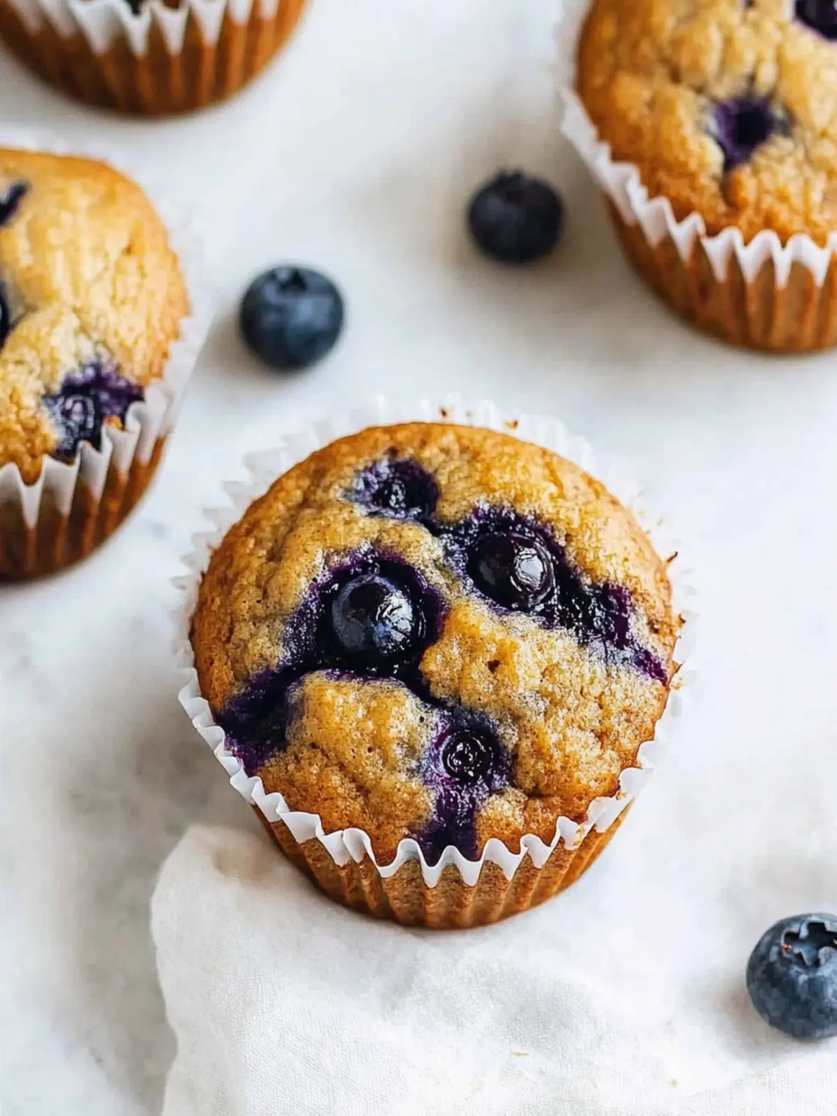 Fluffy Vegan Blueberry Muffins That Will Make You Smile 2 Vegan Blueberry Muffins
