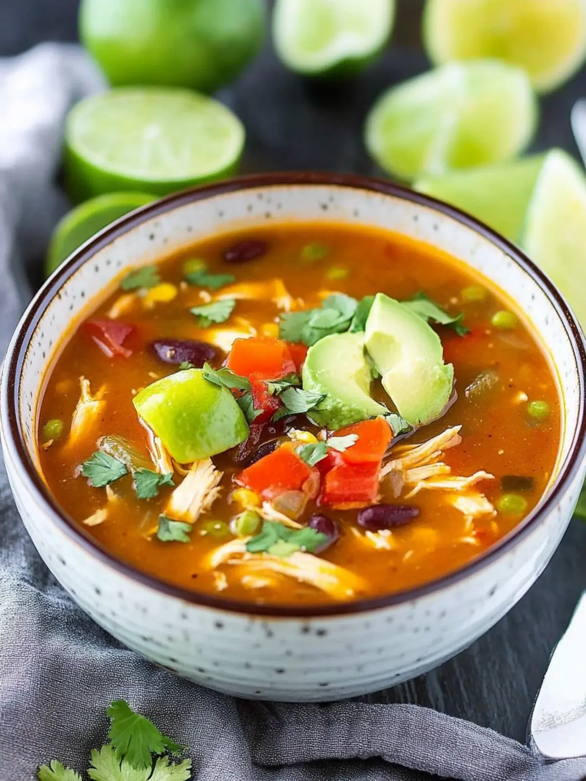 Slow Cooker Chicken Tortilla Soup