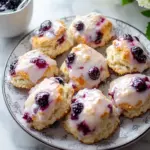 Mulberry Scones With Glaze