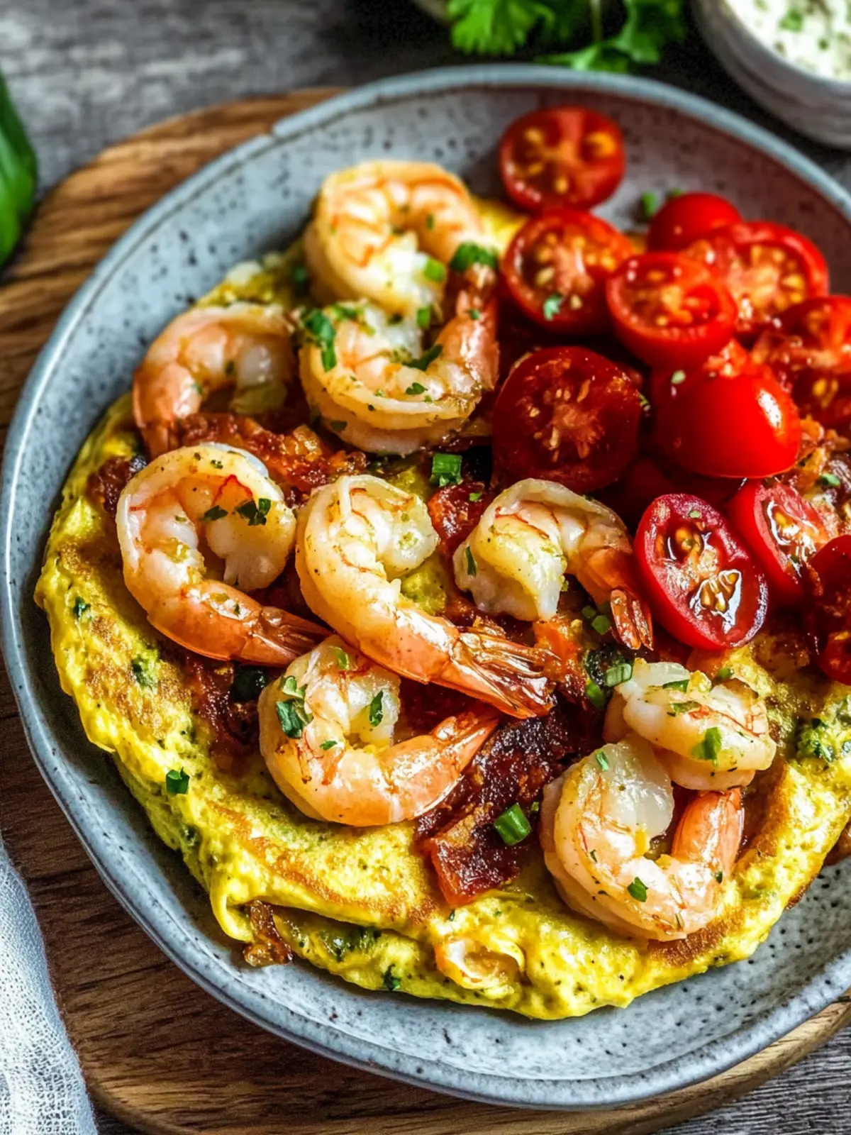 Shrimp Omelet