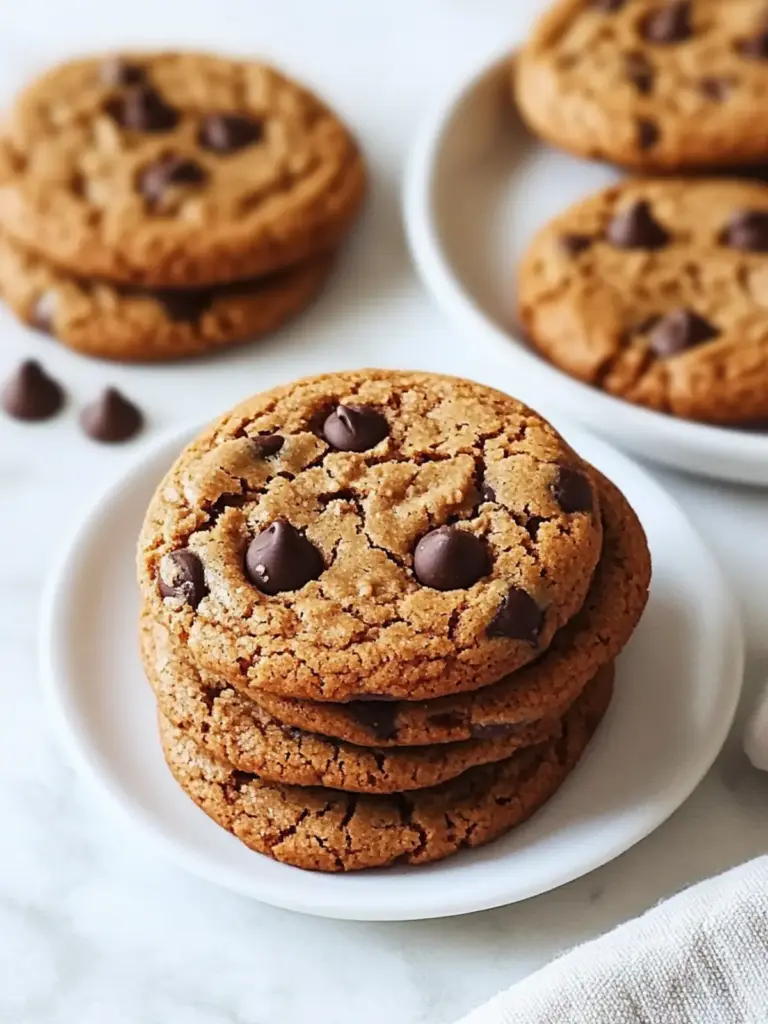 Flourless Peanut Butter Chocolate Chip Cookies