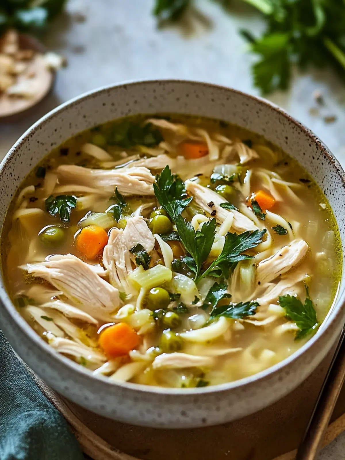 Chicken and Leek Noodle Soup