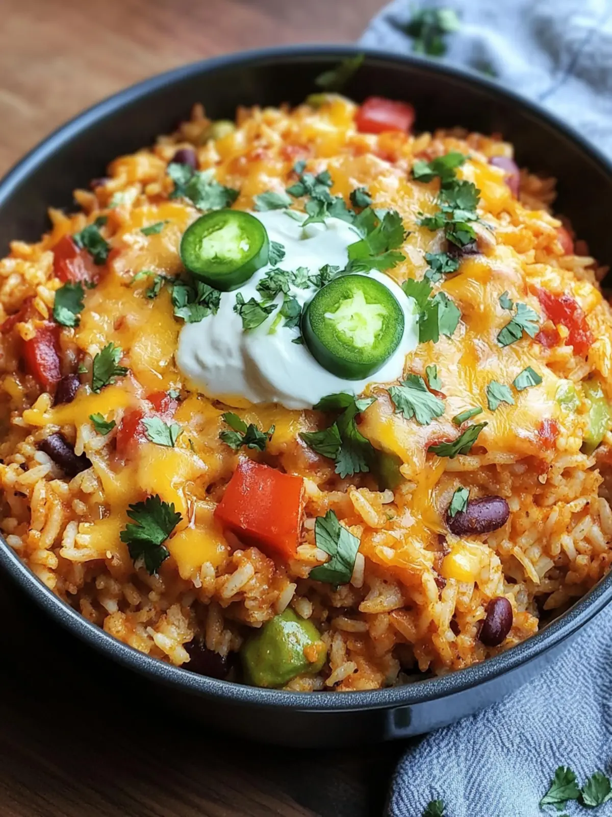 Cozy Cheesy One-Pot Mexican Rice Casserole for Busy Nights 2 Cheesy One-Pot Mexican Rice Casserole